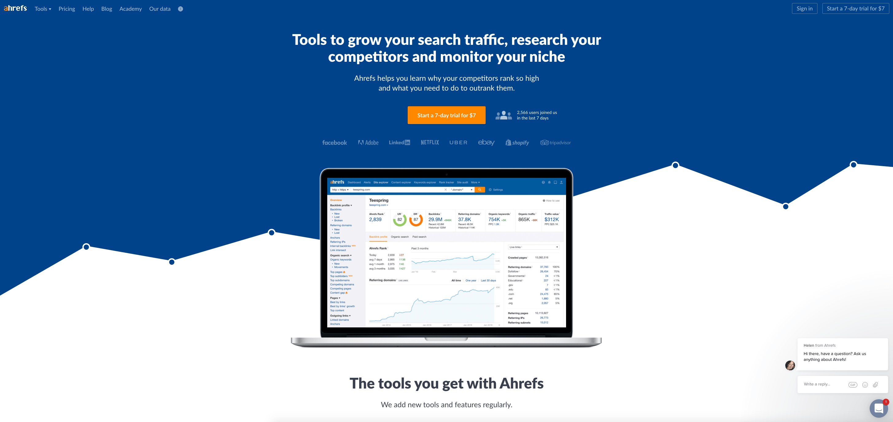 ahrefs screenshot