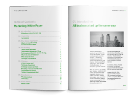 White paper open pages 1