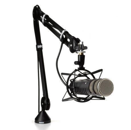 Photo of Rode desktop anglepoise microphone stand and microphone