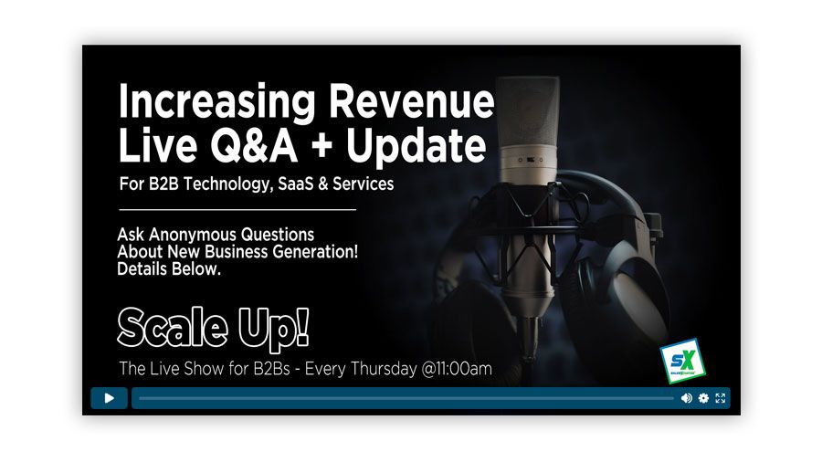 Increasing Revenue Q&A for B2B SaaS - Live
