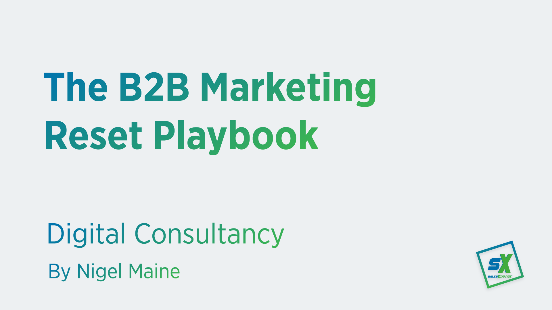 Video thumbnail B2B Marketing Reset Title