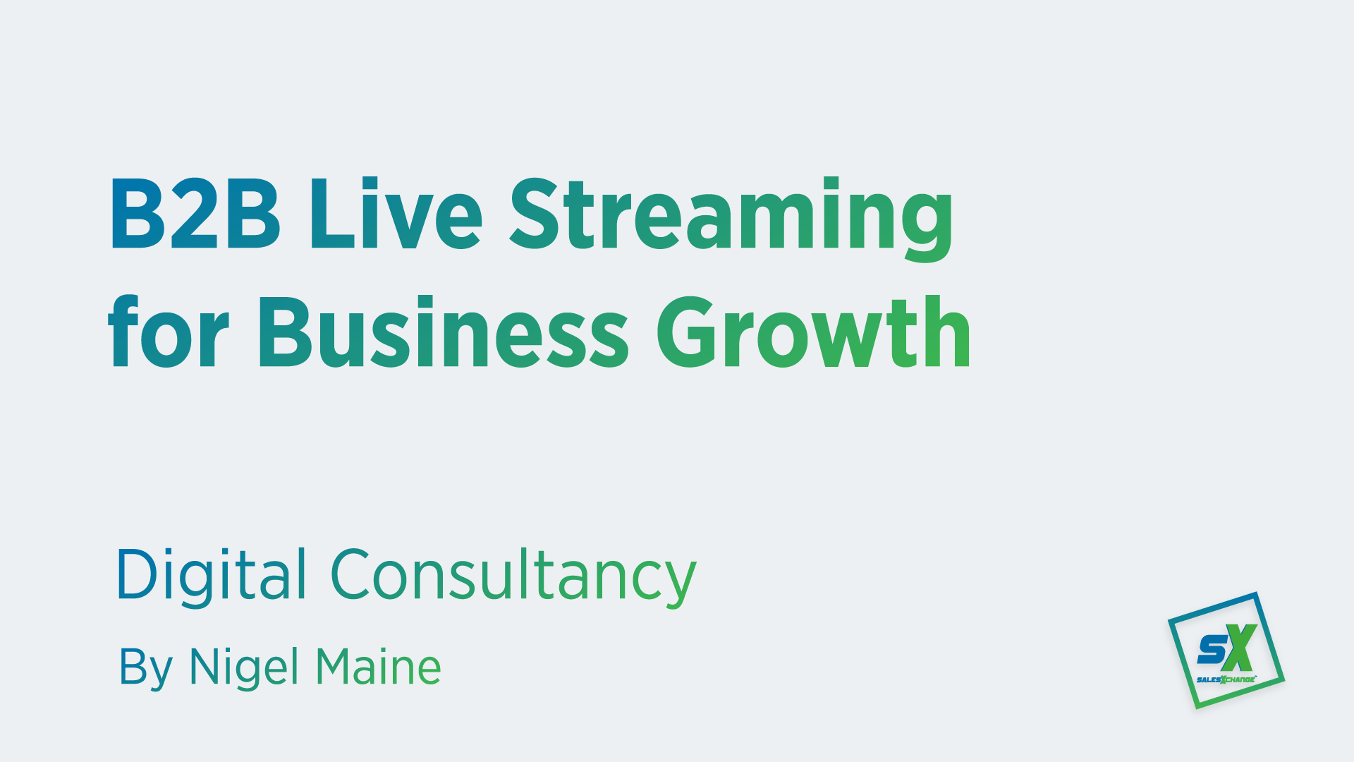 Video thumbnail B2B Live Streaming for Business Growth Title