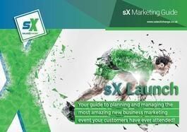 sX Launch Brochure front page